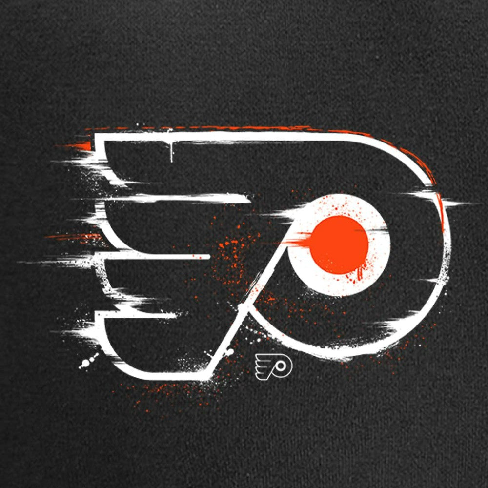 NHL Philadelphia Flyers Splatter Logo Pullover Hoodie - Black