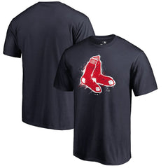 Boston Red Sox Splatter Logo T-Shirt - Navy T-shirts