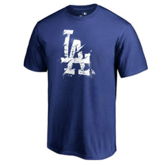 Los Angeles Dodgers Splatter Logo T-Shirt - Royal T-shirts