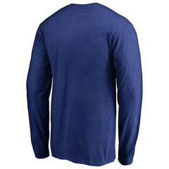 Chicago Cubs Splatter Logo Long Sleeve T-Shirt - Royal T-shirts