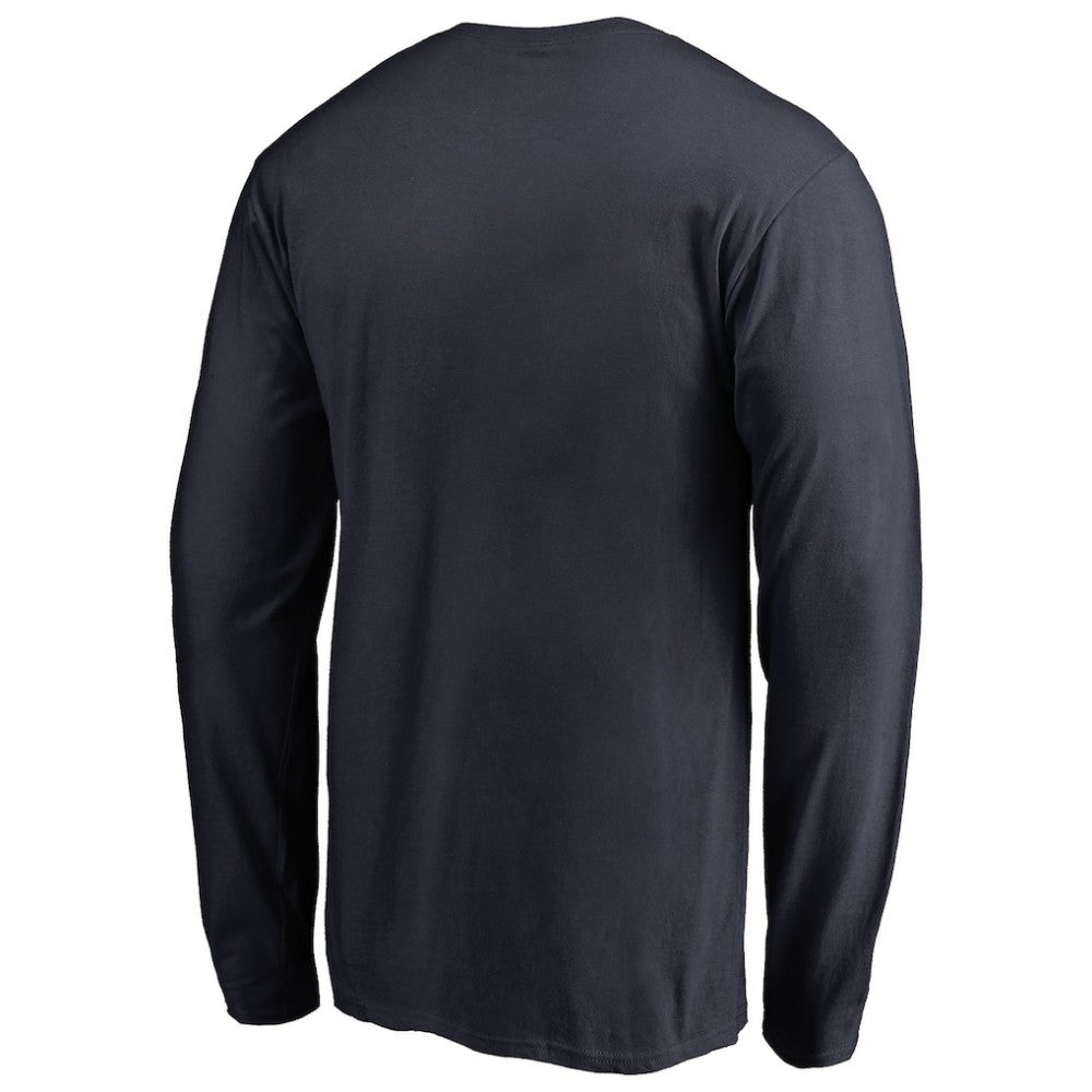 Tampa Bay Rays Splatter Logo Long Sleeve T-Shirt - Navy T-shirts