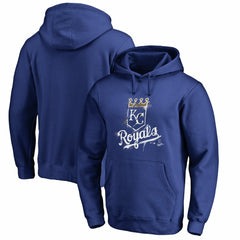 Kansas City Royals Splatter Logo Pullover Hoodie - Royal Hoodies
