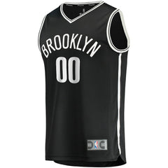 Brooklyn Nets Fast Break Custom Replica Jersey Black Icon Edition