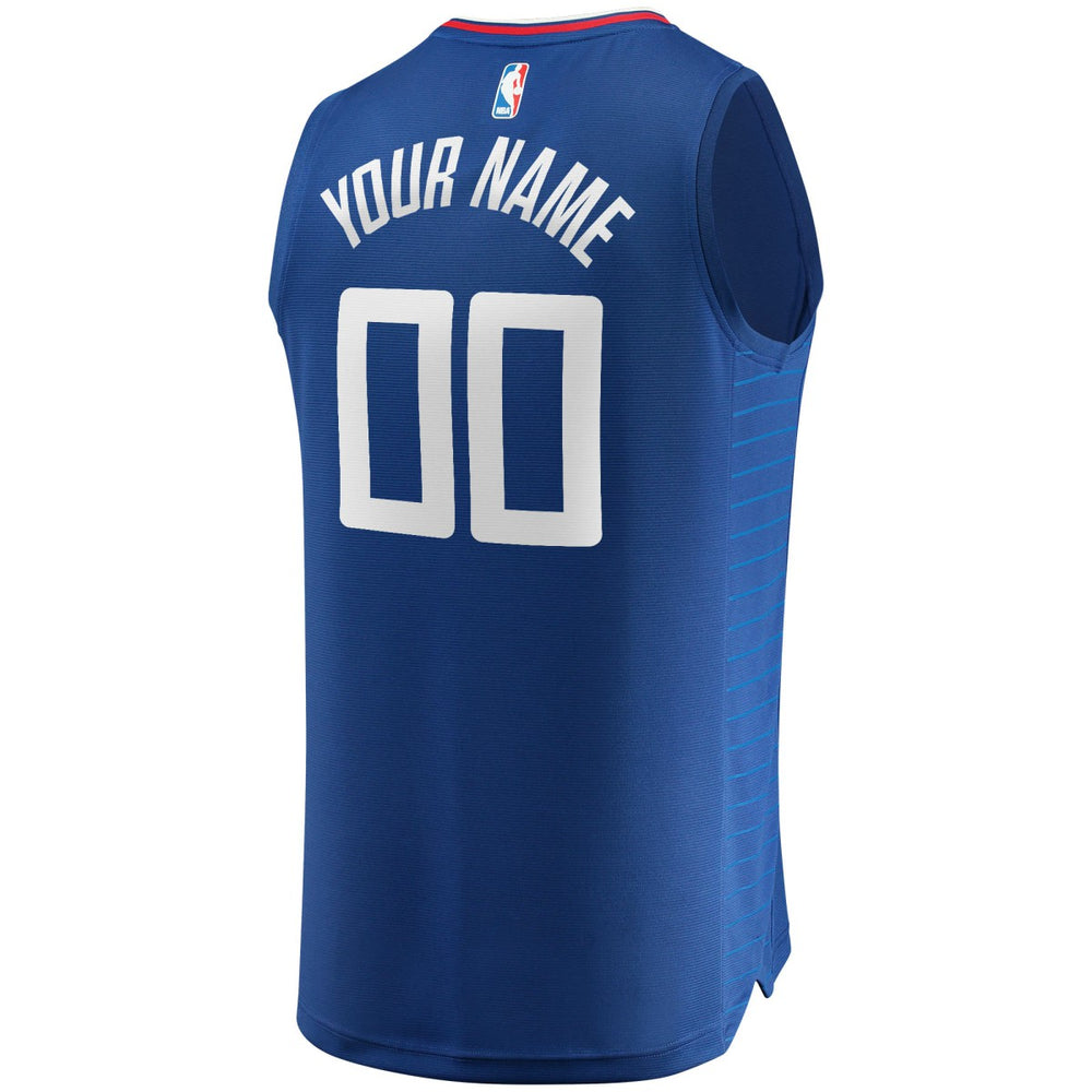 LA Clippers Fast Break Custom Replica Jersey Royal Icon Edition