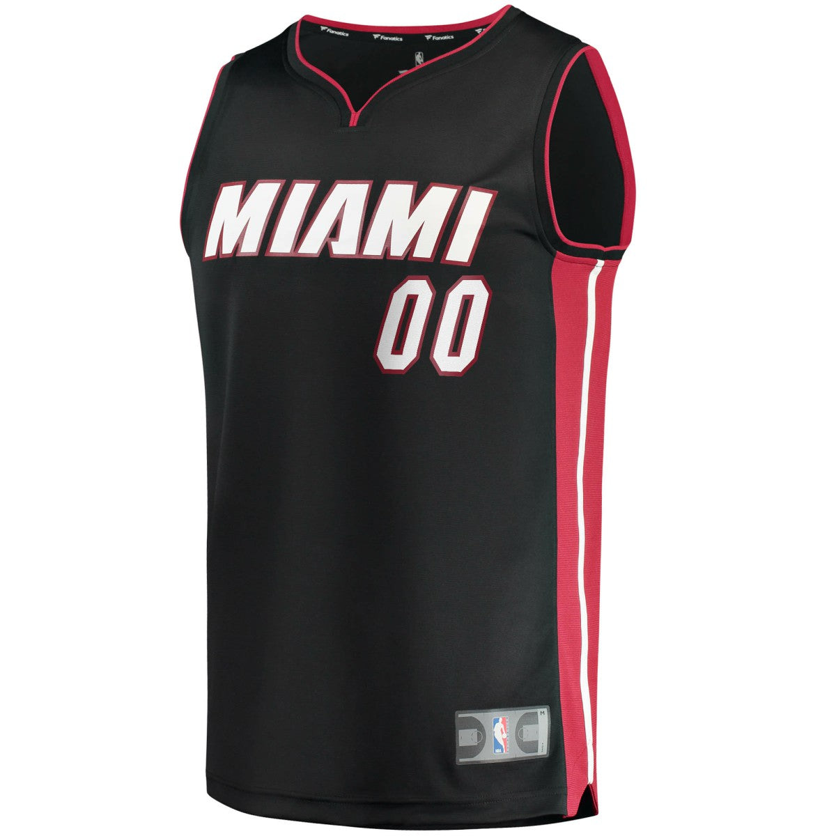Miami Heat Fast Break Custom Replica Jersey Black Icon Edition