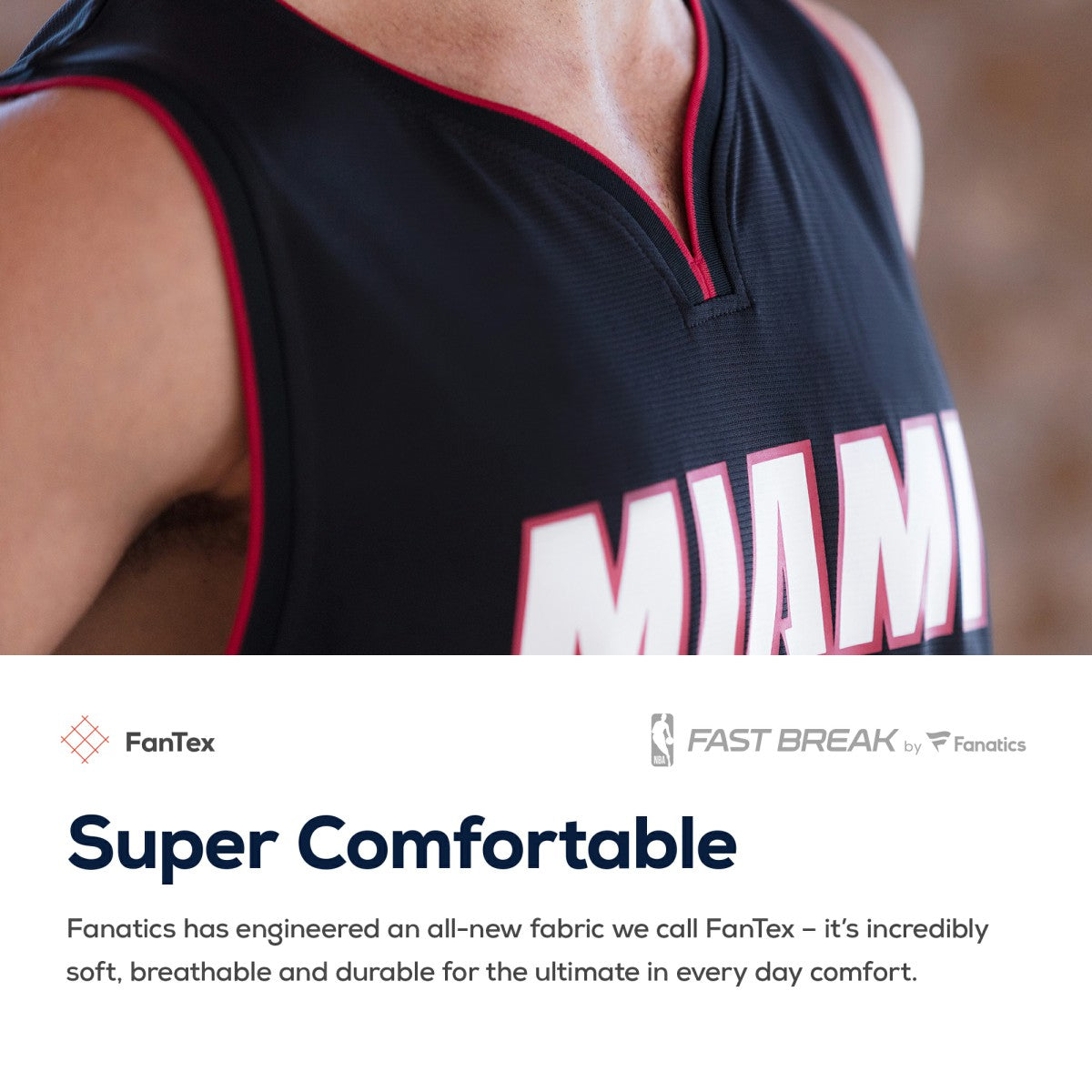 Miami Heat Fast Break Custom Replica Jersey Black Icon Edition