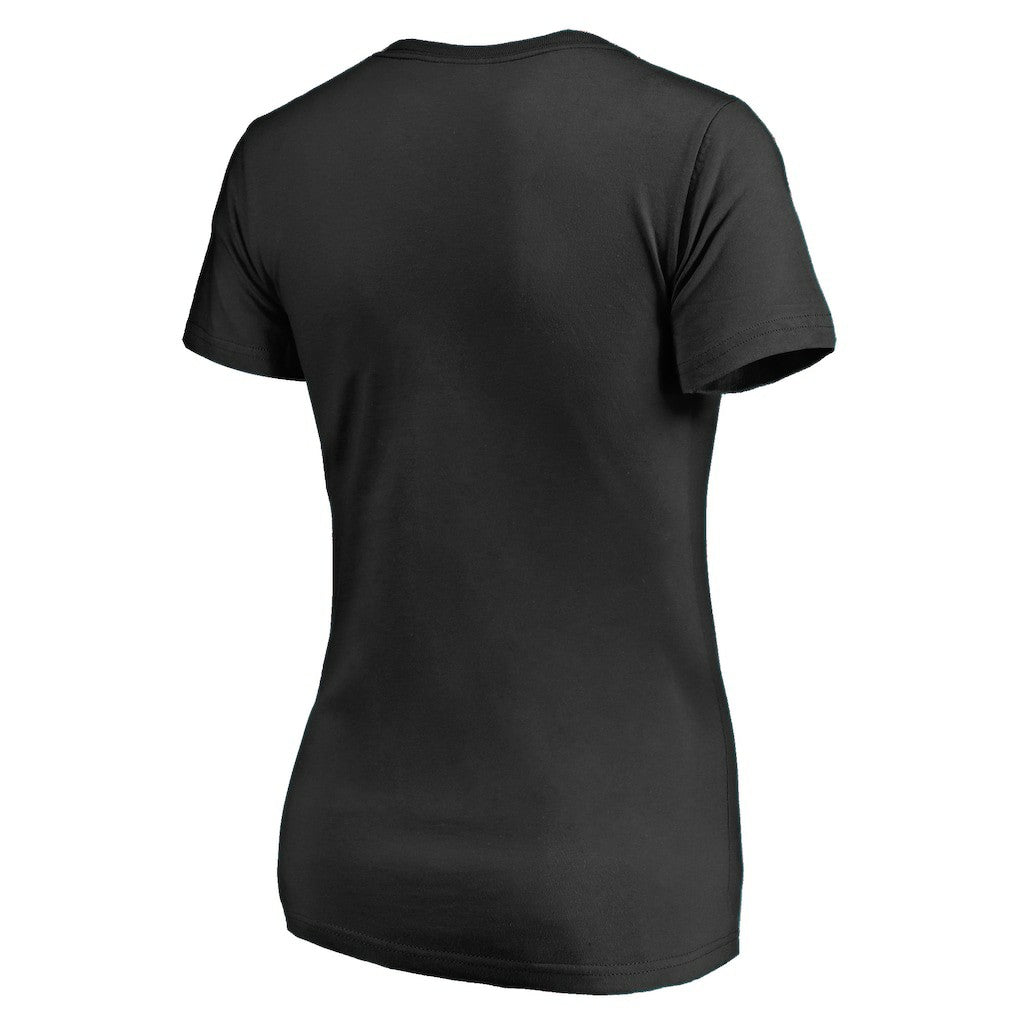 Cincinnati Bengals Women's Vintage Collection Victory Arch V-Neck T-Shirt Black
