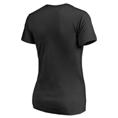 Pittsburgh Steelers Women's Vintage Collection Victory Arch V-Neck T-Shirt Black