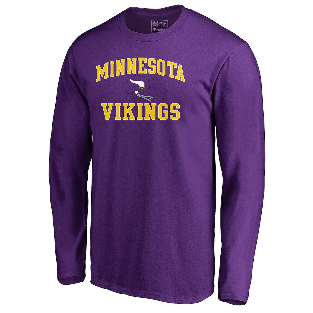 Minnesota Vikings Vintage Collection Victory Arch Long Sleeve T-Shirt Purple