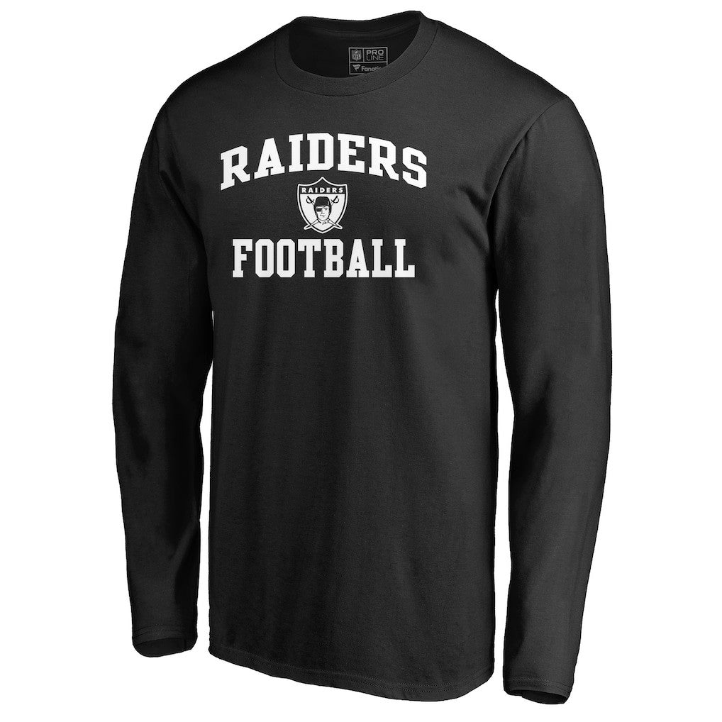 Las Vegas Raiders Vintage Collection Victory Arch Long Sleeve T-Shirt Black