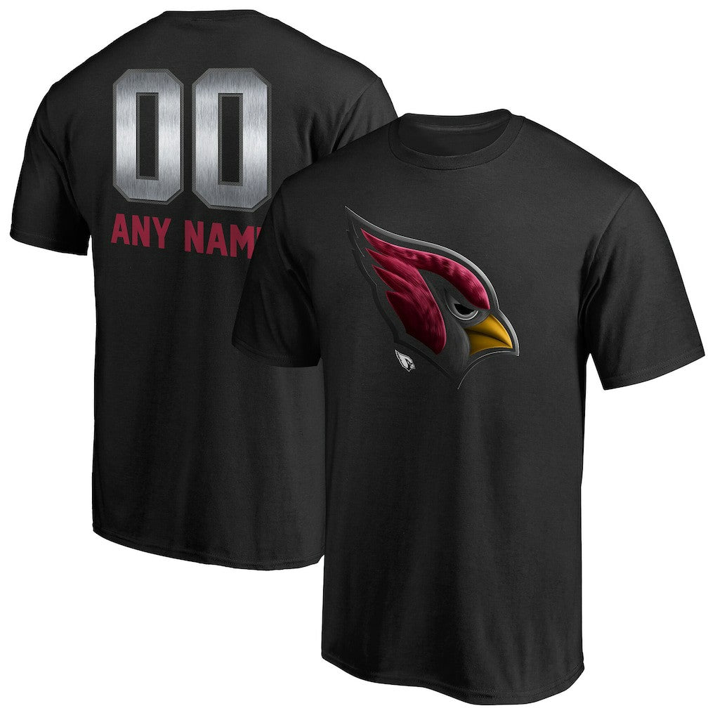 Arizona Cardinals Personalized Midnight Mascot T-Shirt Black