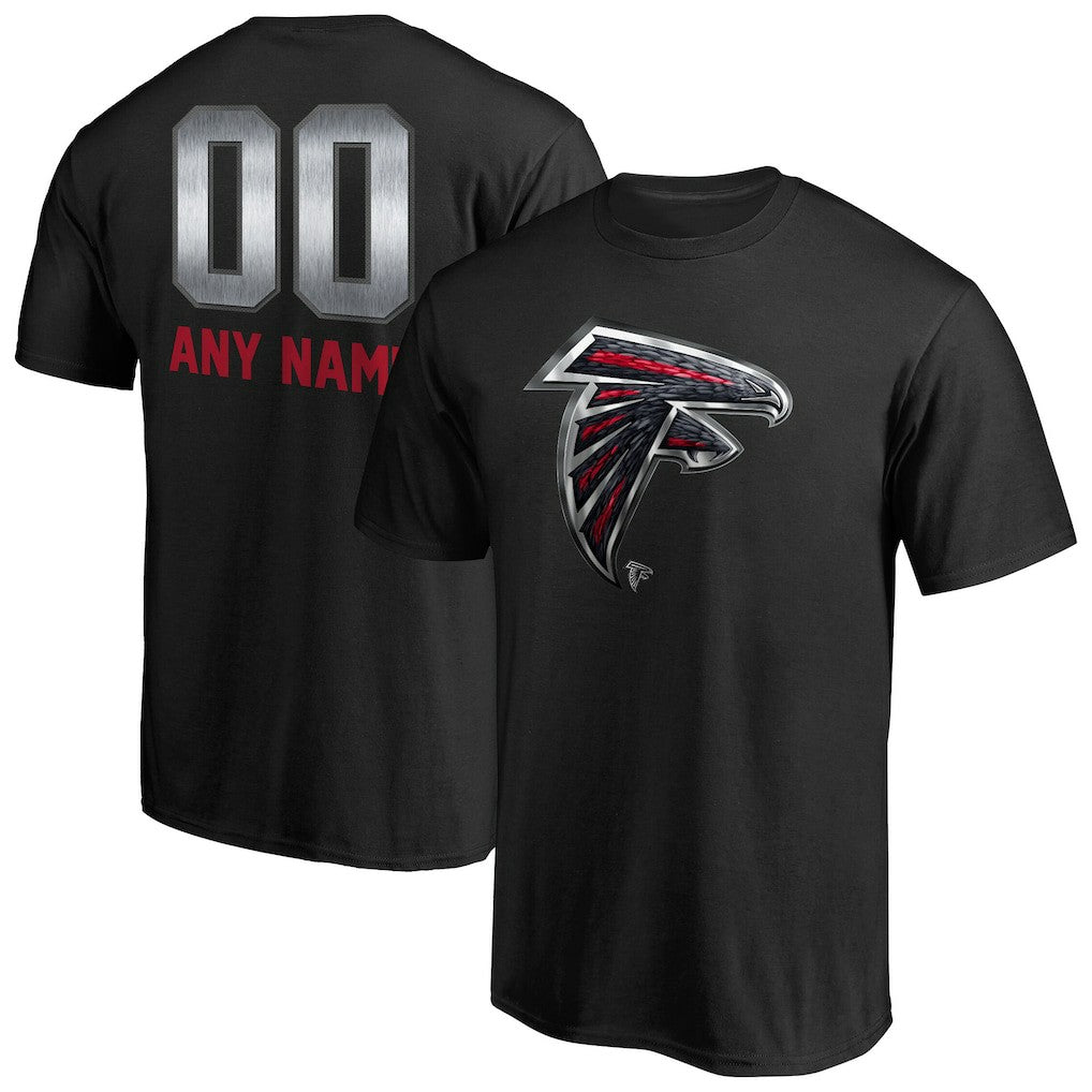 Atlanta Falcons Personalized Midnight Mascot T-Shirt Black