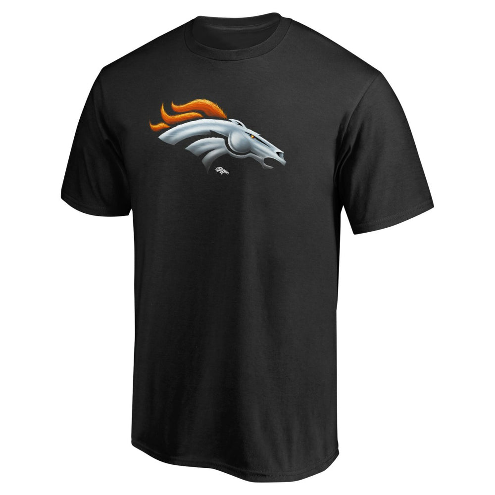 Denver Broncos Personalized Midnight Mascot T-Shirt Black