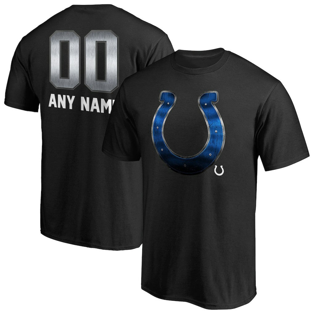 Indianapolis Colts Personalized Midnight Mascot T-Shirt Black