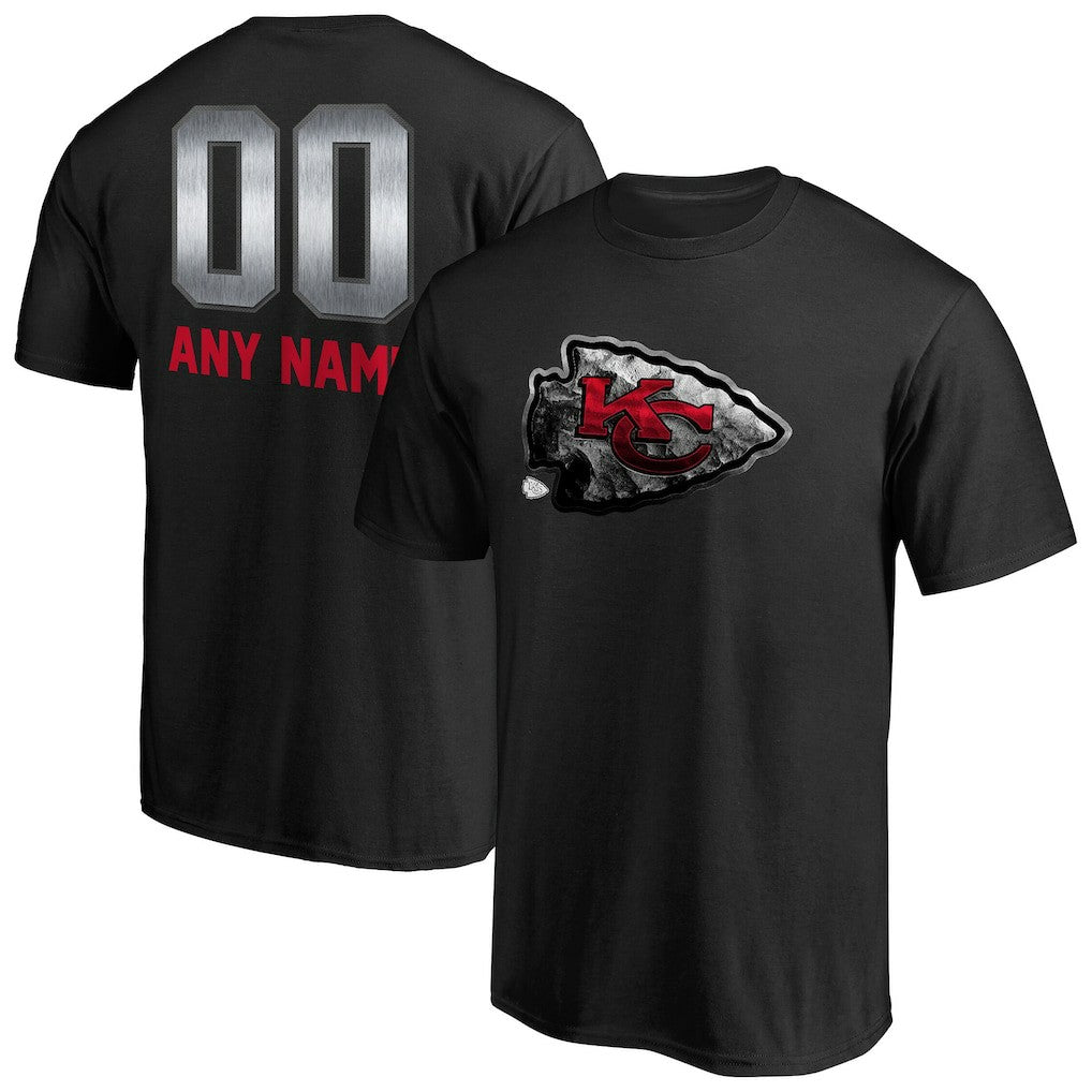 Kansas City Chiefs Personalized Midnight Mascot T-Shirt Black