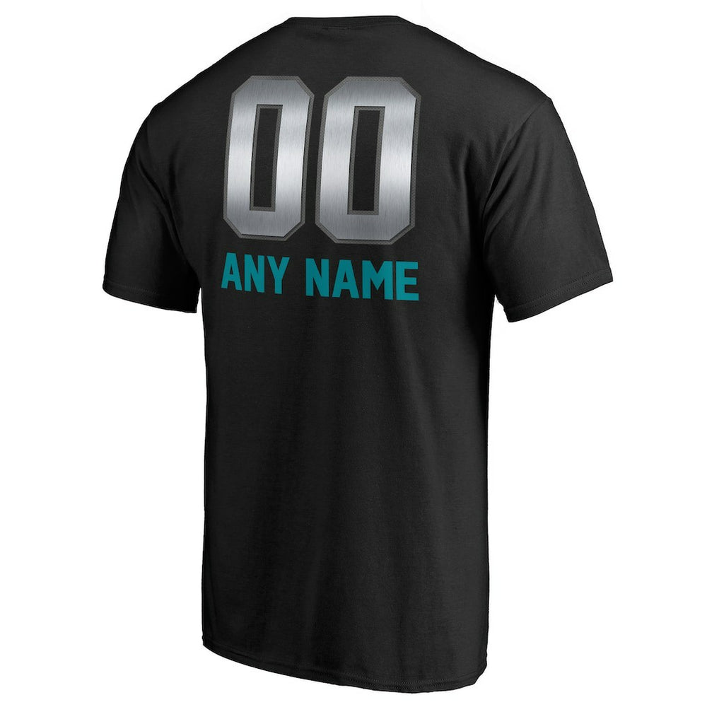 Miami Dolphins Personalized Midnight Mascot T-Shirt Black