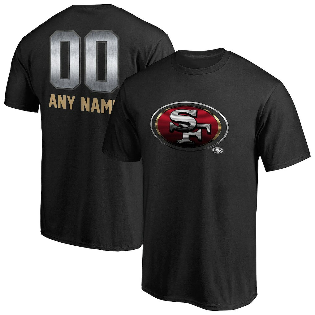 San Francisco 49ers Personalized Midnight Mascot T-Shirt Black