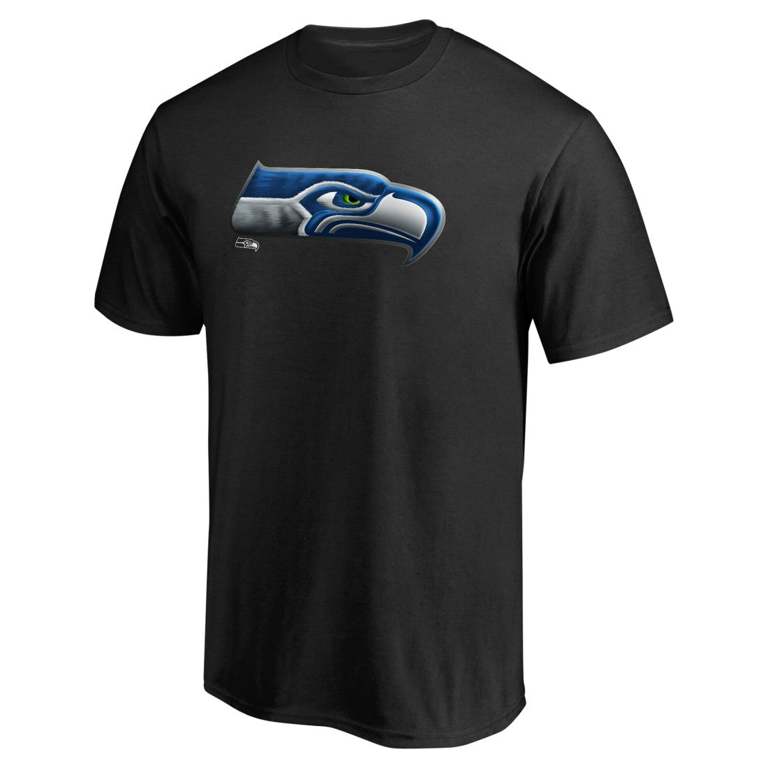 Seattle Seahawks Personalized Midnight Mascot T-Shirt Black