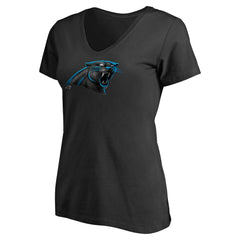 Carolina Panthers Women's Personalized Midnight Mascot T-Shirt Black