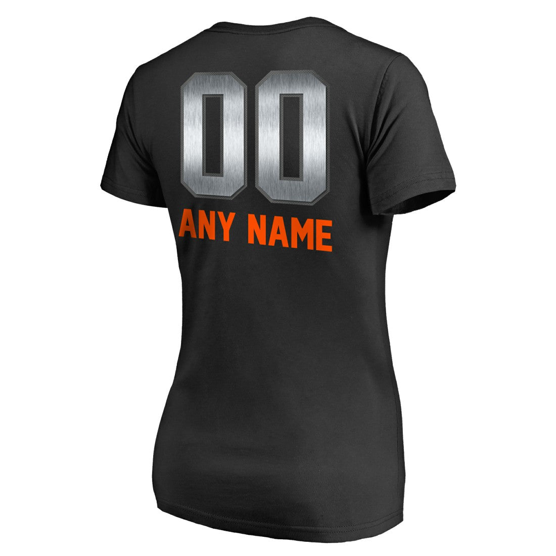 Denver Broncos Women's Personalized Midnight Mascot T-Shirt Black