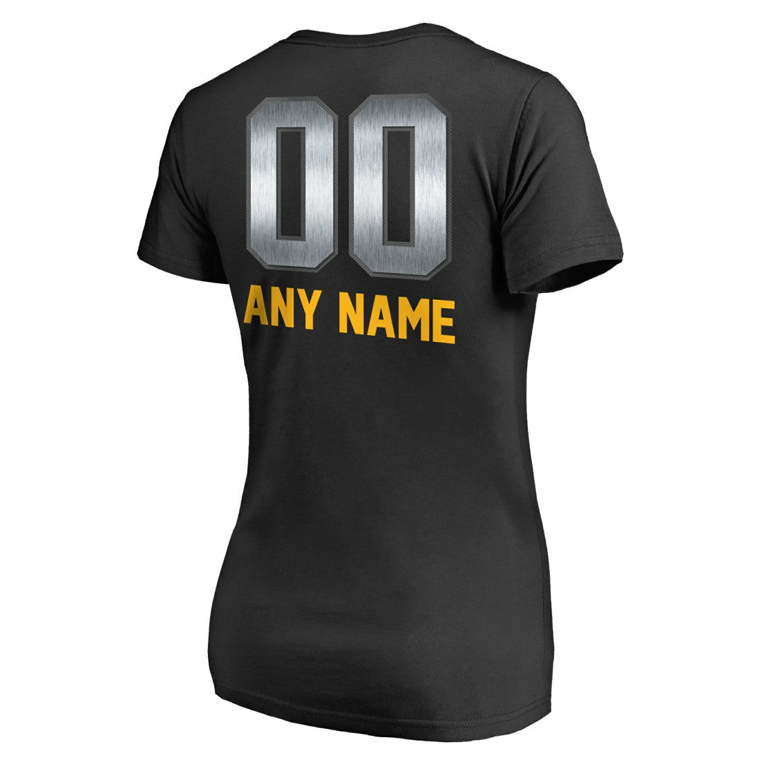 Green Bay Packers Women's Personalized Midnight Mascot T-Shirt Black