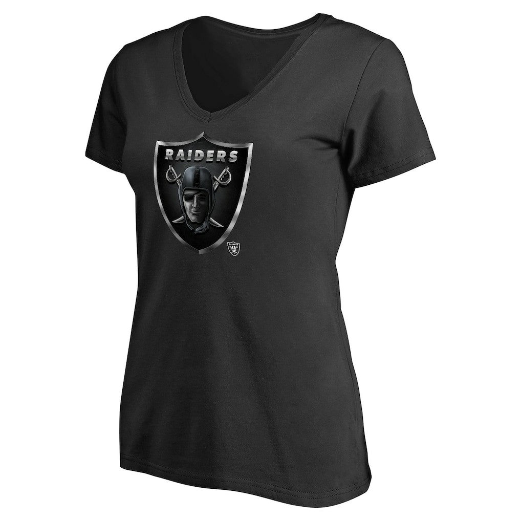 Las Vegas Raiders Women's Personalized Midnight Mascot T-Shirt Black