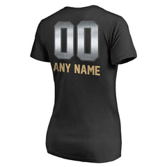 San Francisco 49ers Women's Personalized Midnight Mascot T-Shirt Black
