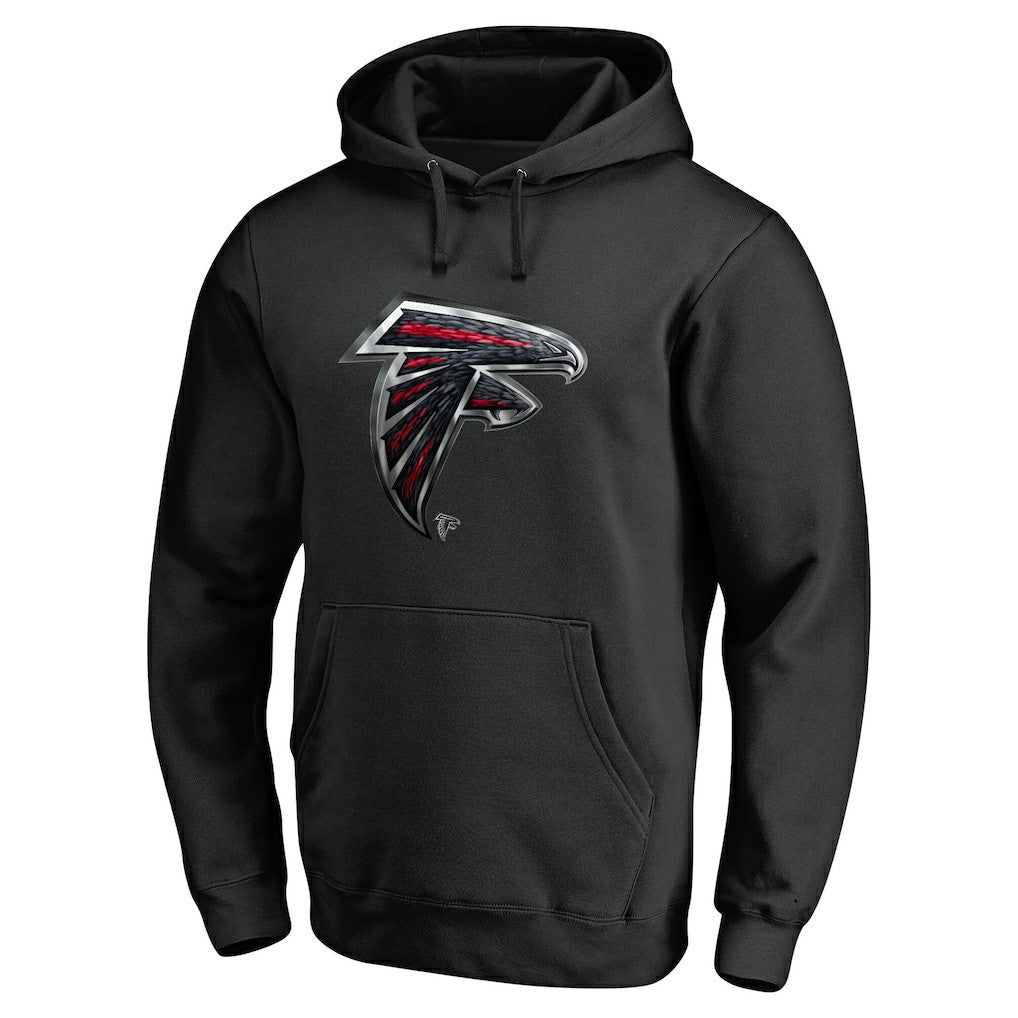 Atlanta Falcons Personalized Midnight Mascot Pullover Hoodie Black