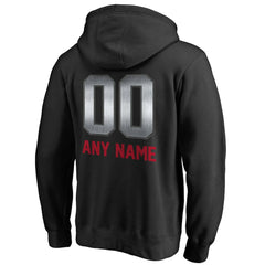 Atlanta Falcons Personalized Midnight Mascot Pullover Hoodie Black