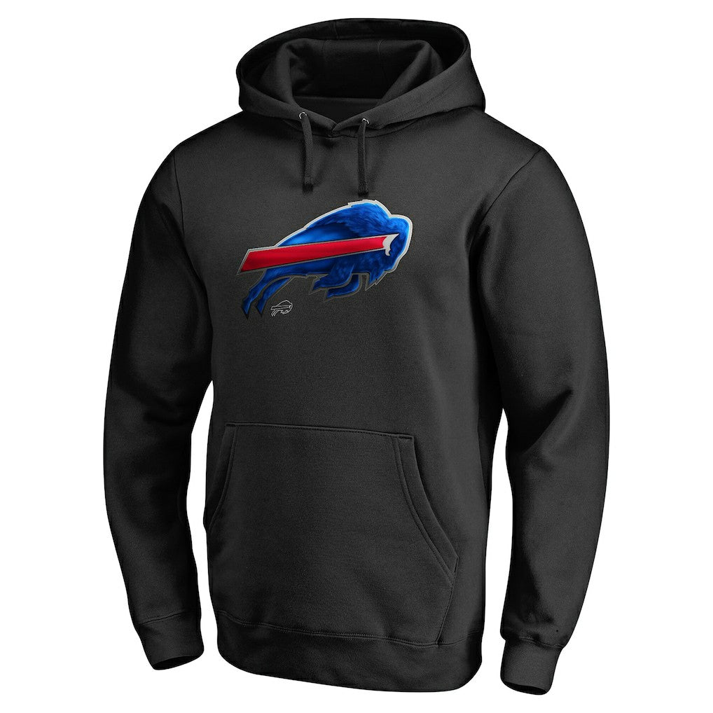 Buffalo Bills Personalized Midnight Mascot Pullover Hoodie Black