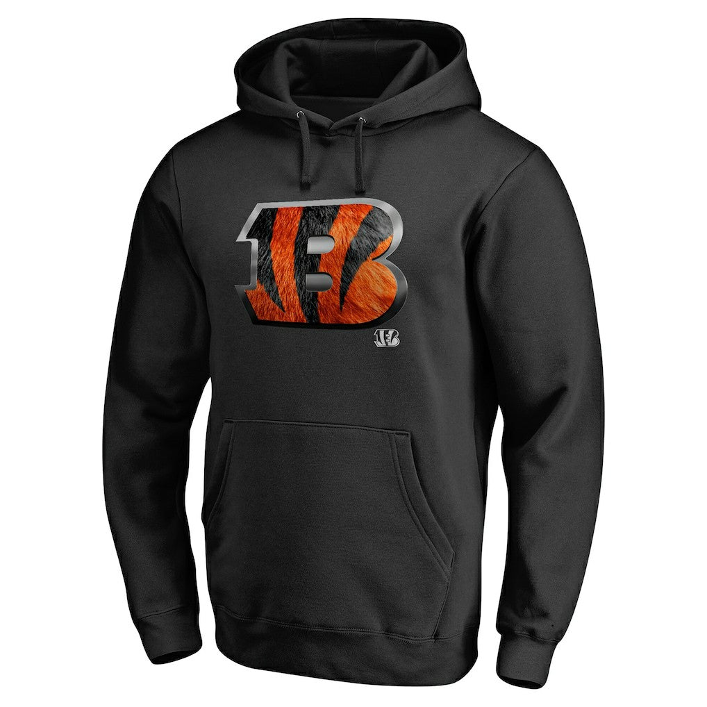 Cincinnati Bengals Personalized Midnight Mascot Pullover Hoodie Black