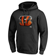 Cincinnati Bengals Personalized Midnight Mascot Pullover Hoodie Black