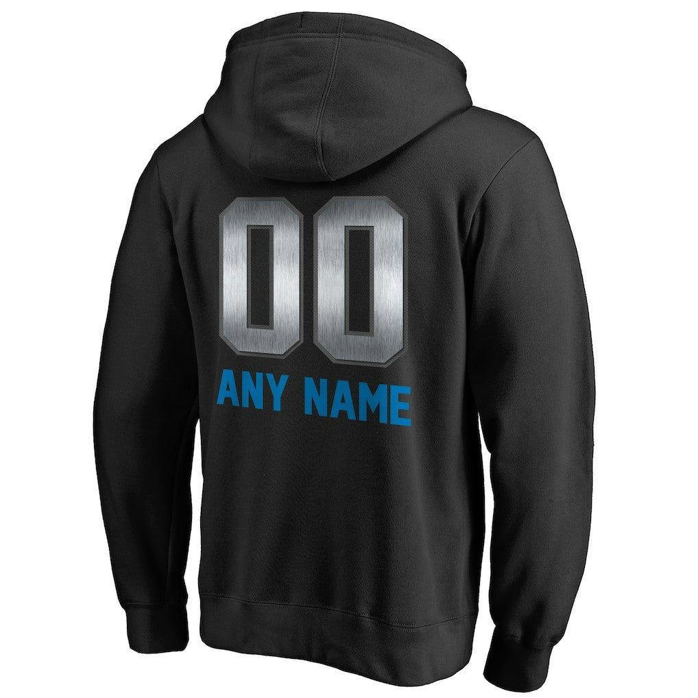 Detroit Lions Personalized Midnight Mascot Pullover Hoodie Black