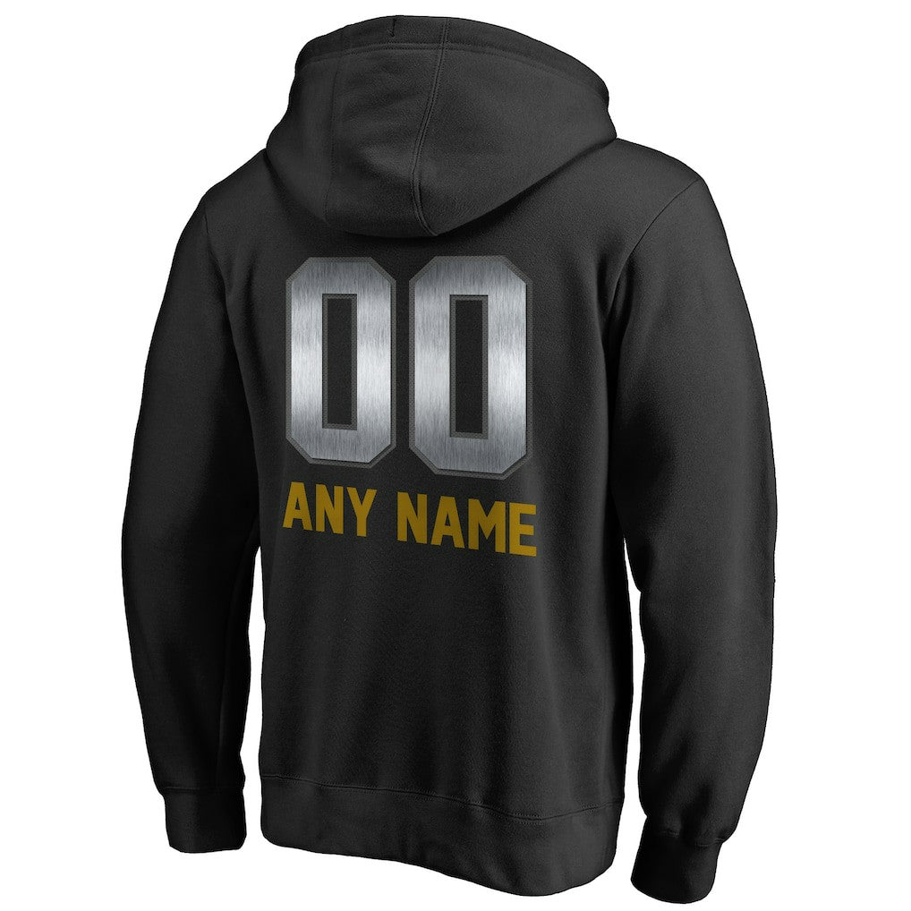 Jacksonville Jaguars Personalized Midnight Mascot Pullover Hoodie Black