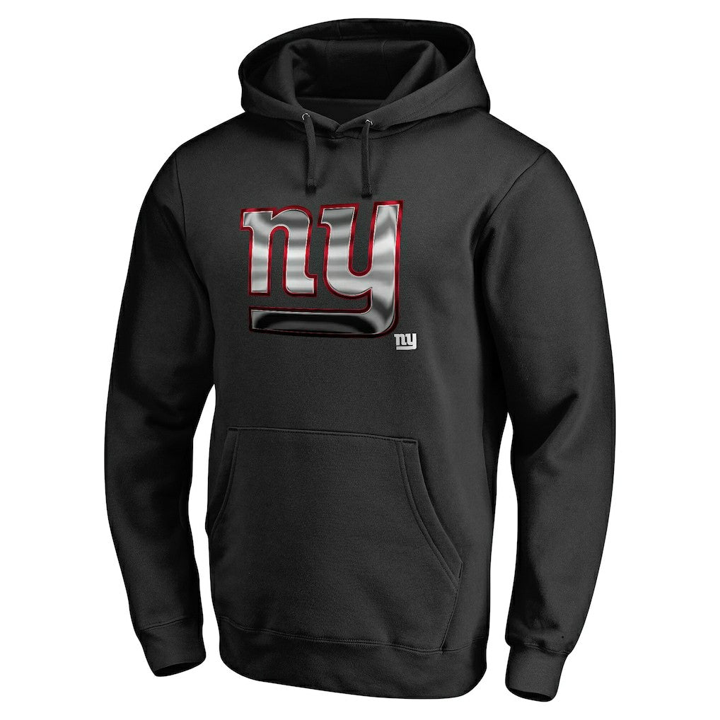 New York Giants Personalized Midnight Mascot Pullover Hoodie Black