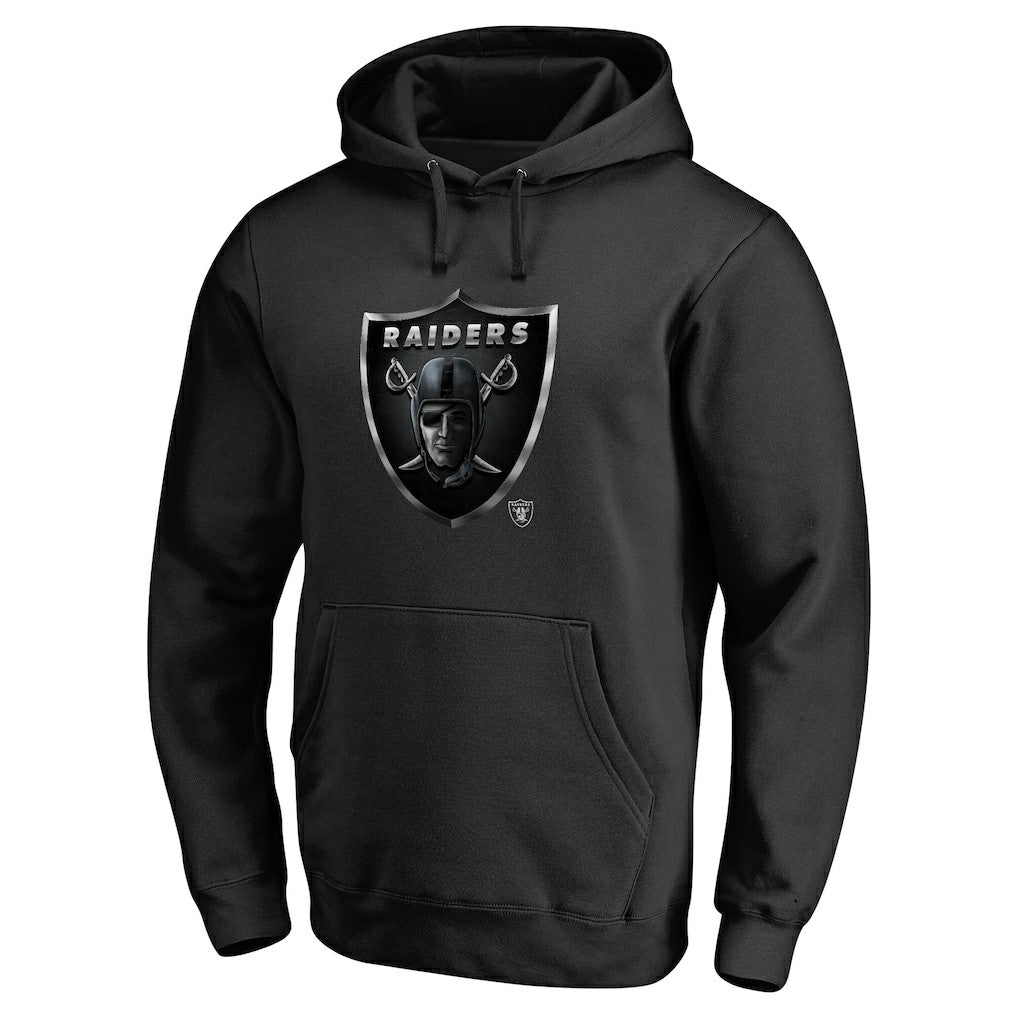 Las Vegas Raiders Personalized Midnight Mascot Pullover Hoodie Black