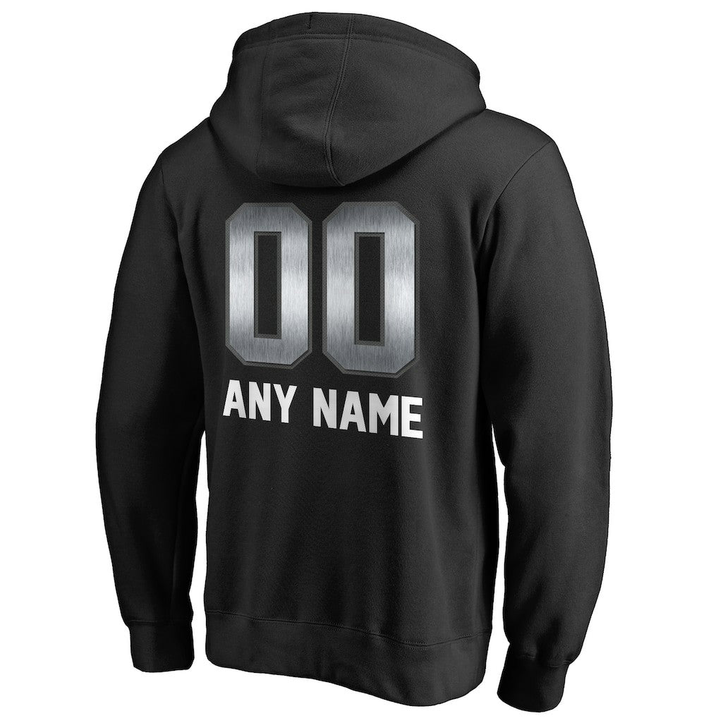 Las Vegas Raiders Personalized Midnight Mascot Pullover Hoodie Black