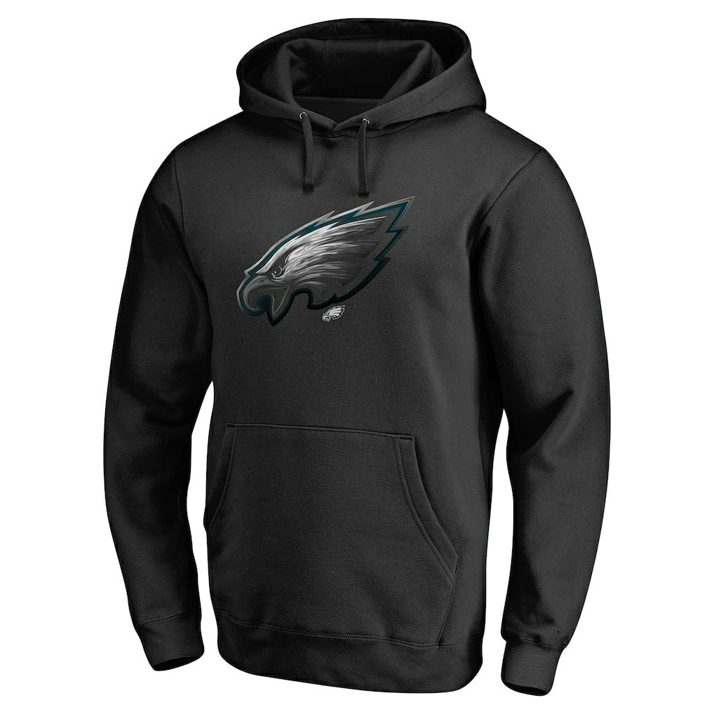 Philadelphia Eagles Personalized Midnight Mascot Pullover Hoodie Black