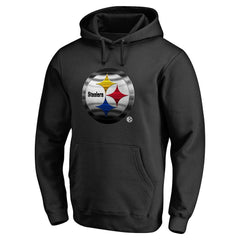 Pittsburgh Steelers Personalized Midnight Mascot Pullover Hoodie Black