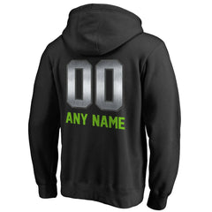 Seattle Seahawks Personalized Midnight Mascot Pullover Hoodie Black