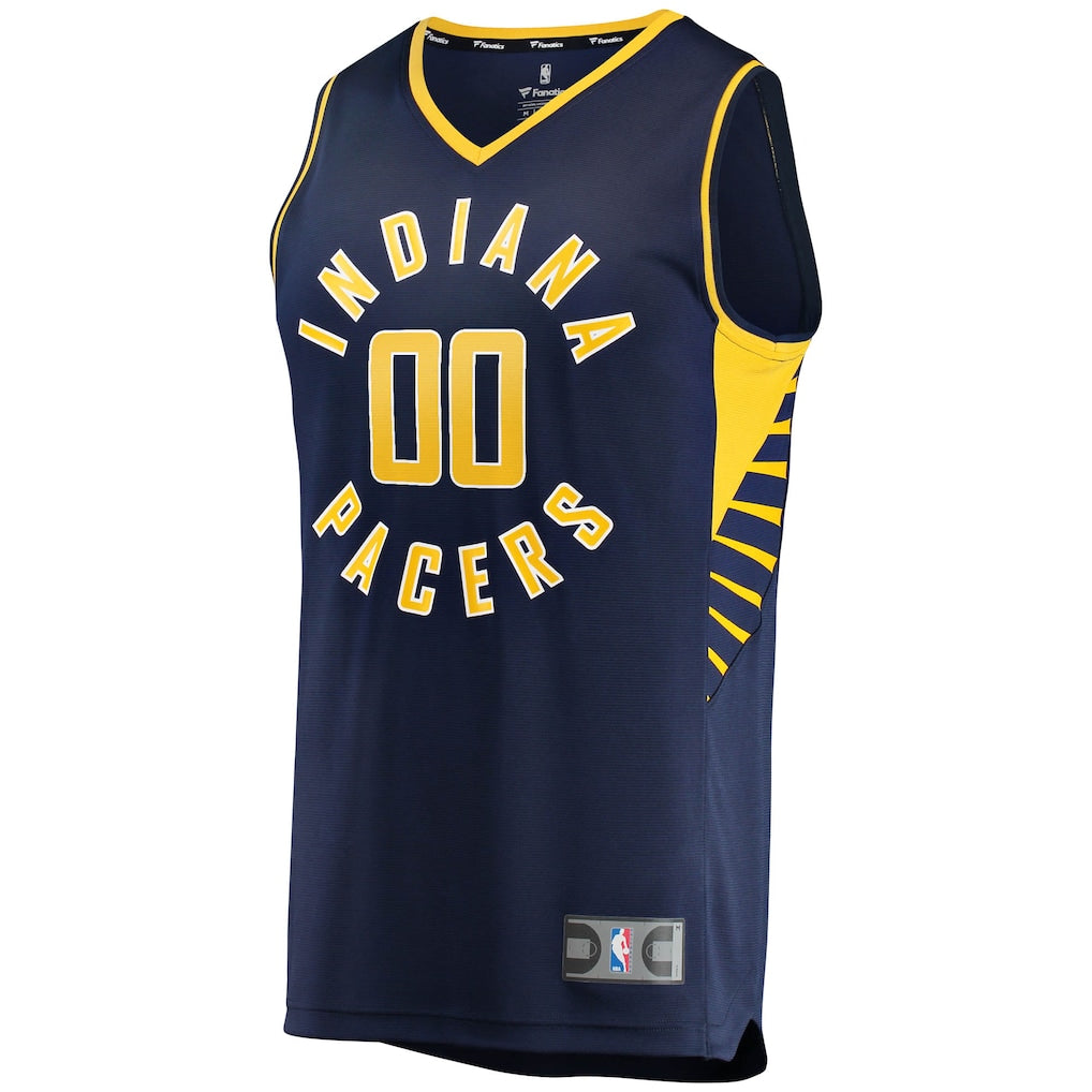 NBA Indiana Pacers Fanatics Youth Fast Break Custom Replica Jersey Navy - Icon Edition