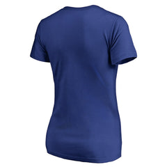 Buffalo Bills Women's Vintage Team Lockup V-Neck T-Shirt Royal