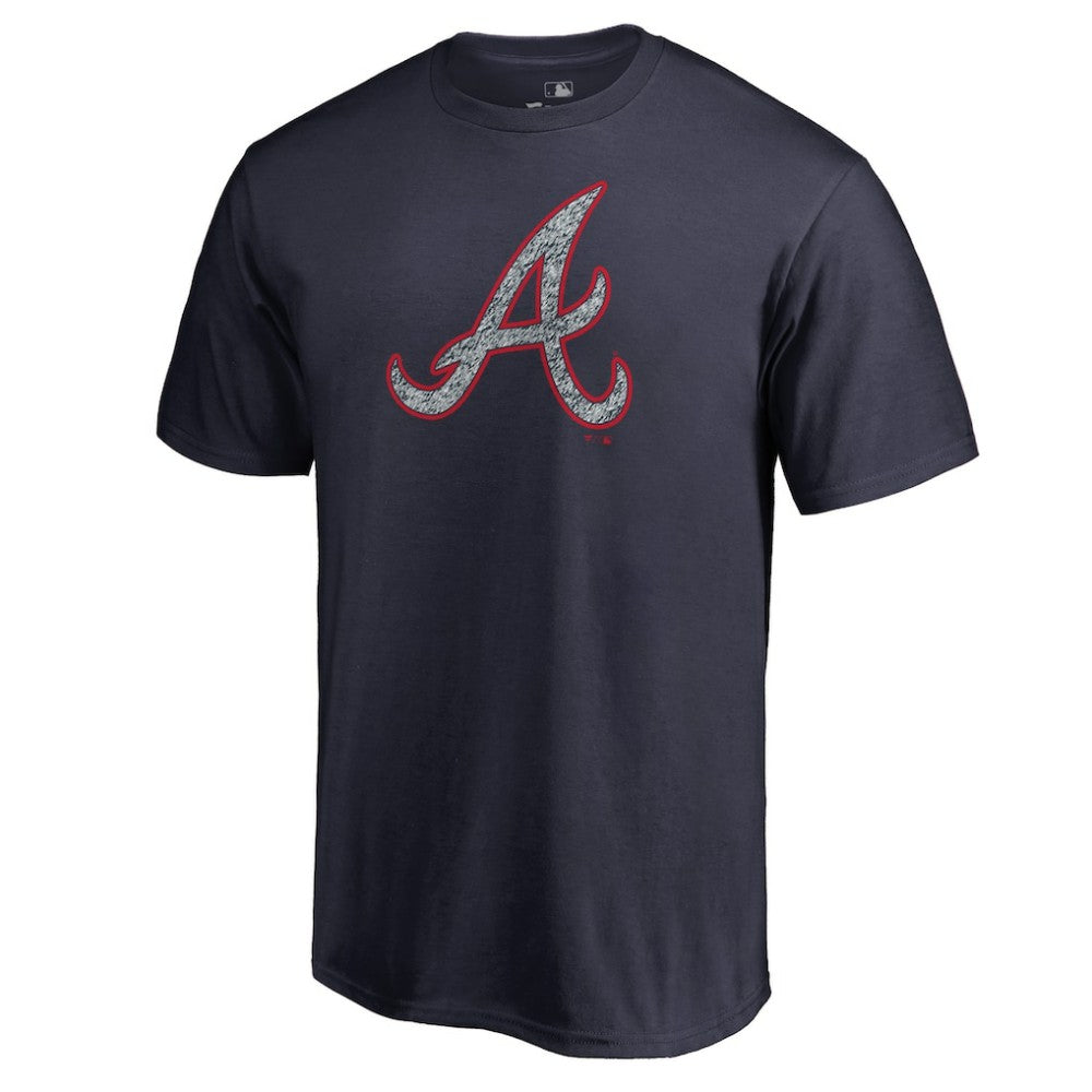 Atlanta Braves Static Logo T-Shirt - Navy T-shirts