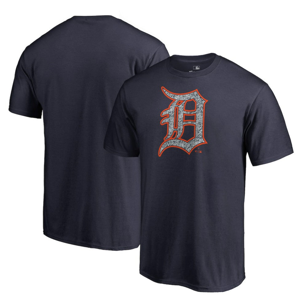 Detroit Tigers Static Logo T-Shirt - Navy T-shirts