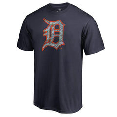 Detroit Tigers Static Logo T-Shirt - Navy T-shirts