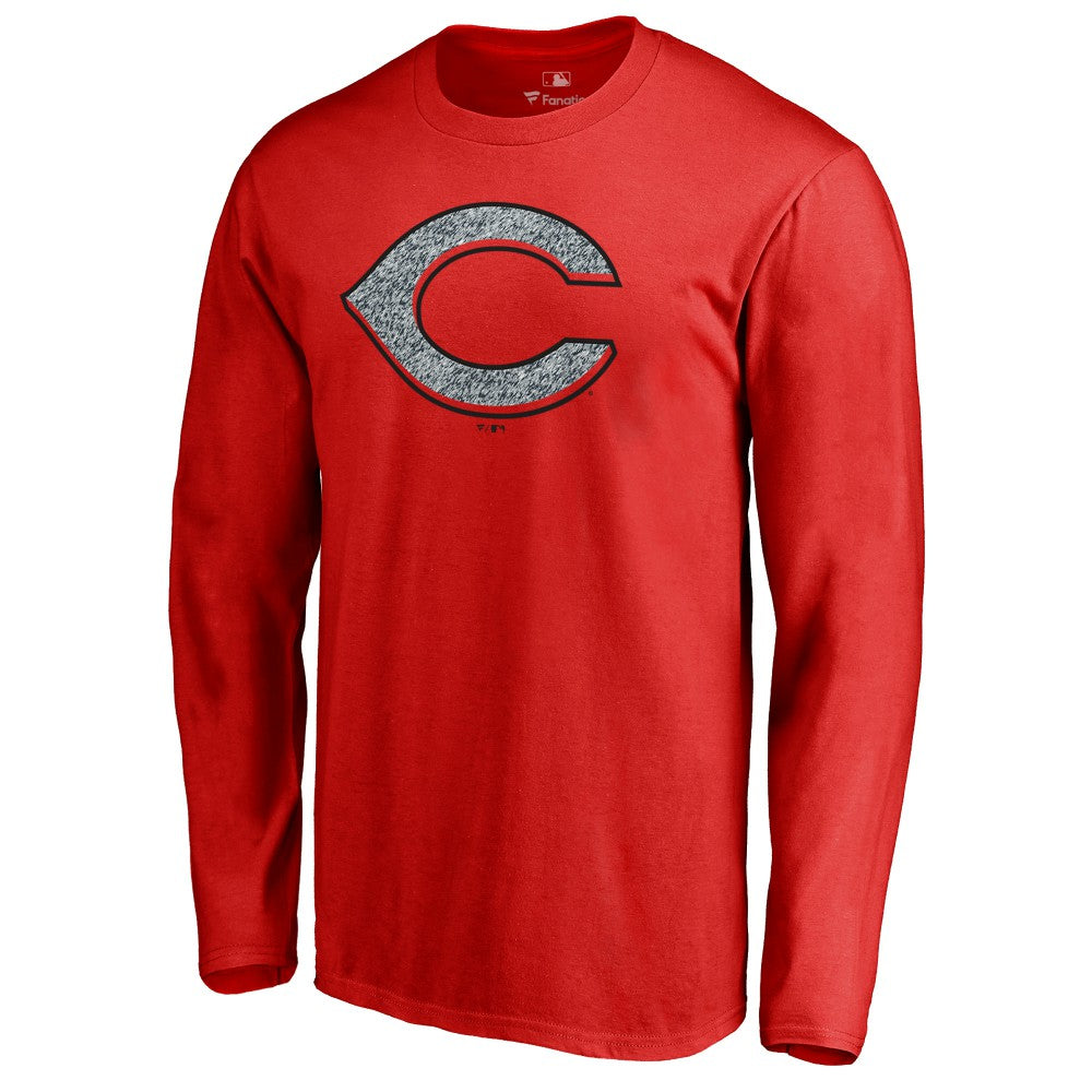 Cincinnati Reds Static Logo Long Sleeve T-Shirt - Red T-shirts