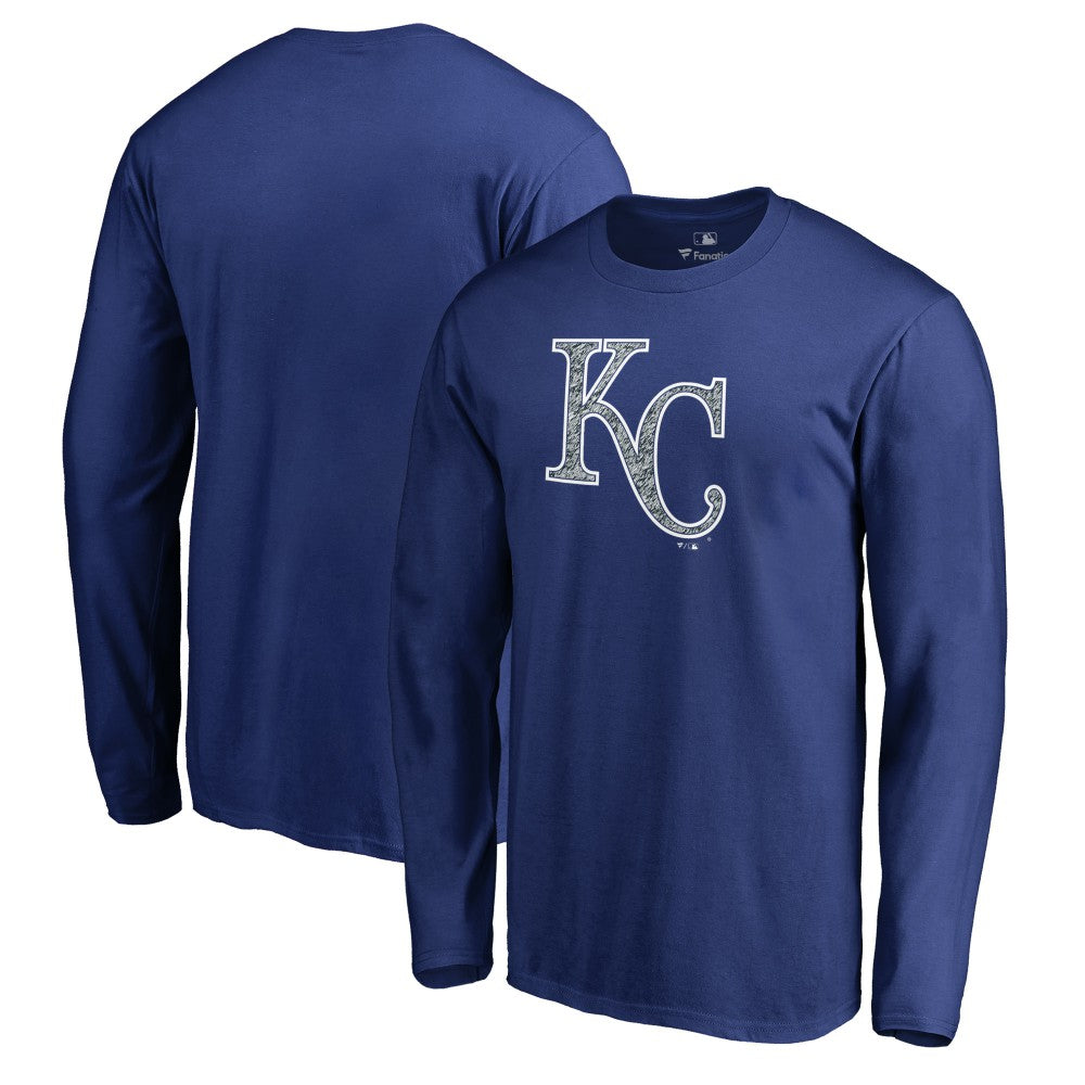 Kansas City Royals Static Logo Long Sleeve T-Shirt - Royal T-shirts