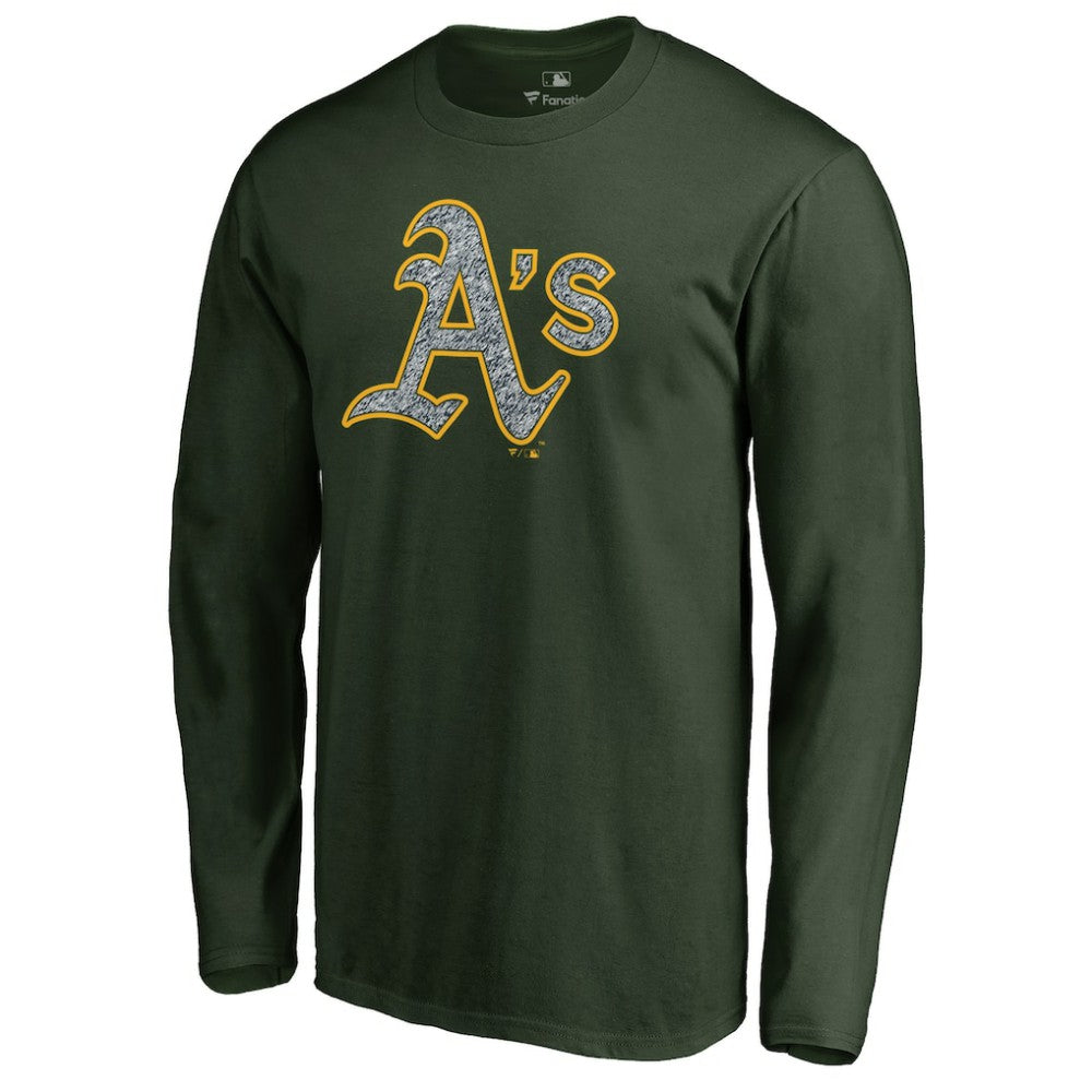 Athletics Static Logo Long Sleeve T-Shirt - Green T-shirts