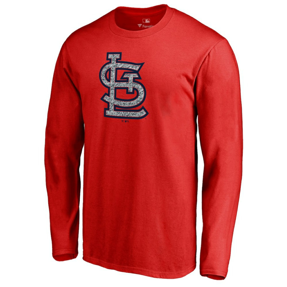 St. Louis Cardinals Static Logo Long Sleeve T-Shirt - Red T-shirts