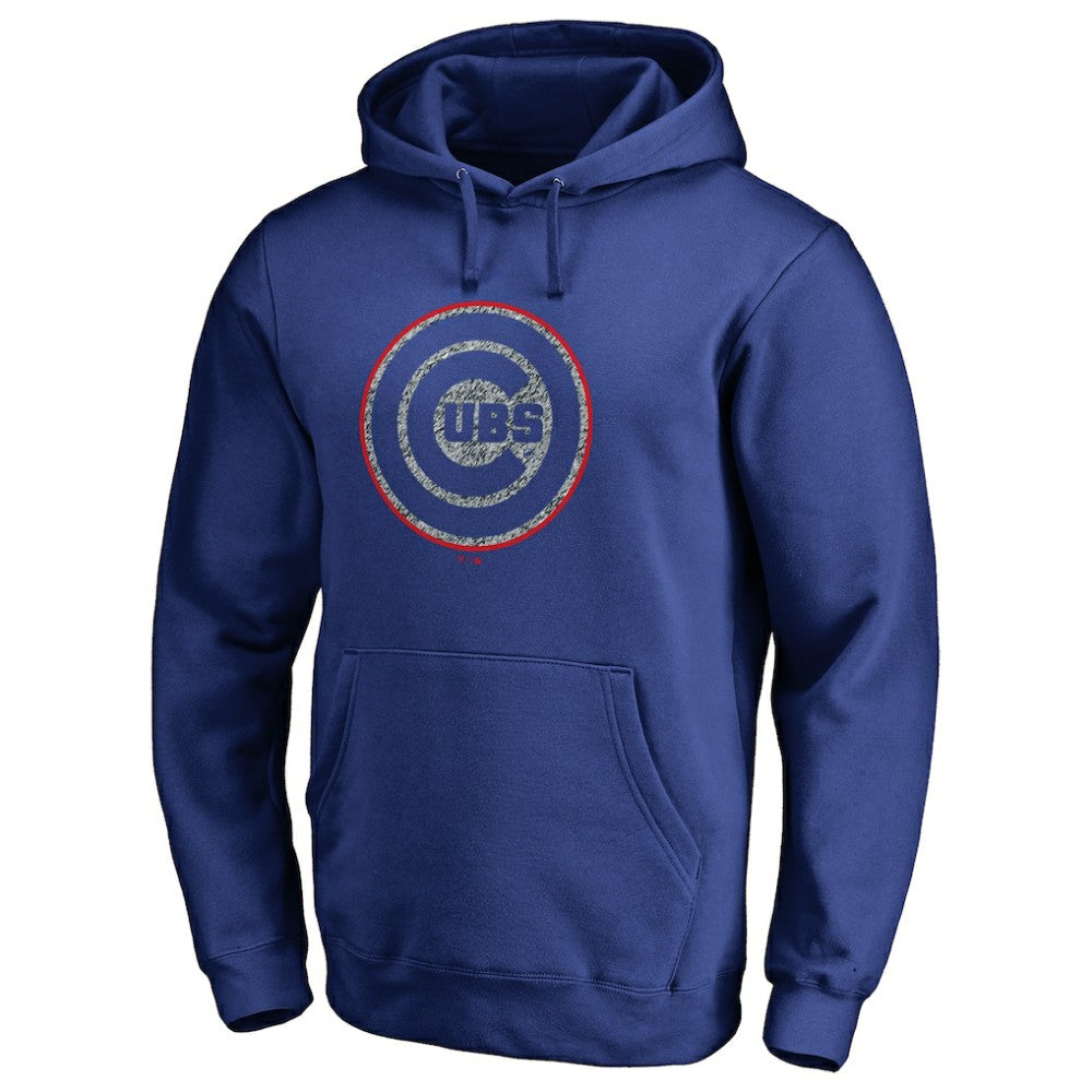 Chicago Cubs Static Logo Pullover Hoodie - Royal Hoodies